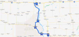 Pierre Sd to Bismarck ND